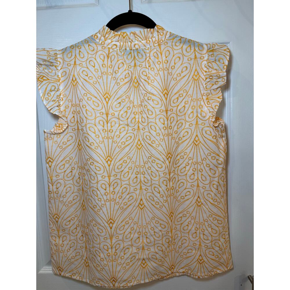 NWT Loft Ruffled Cap Sleeve Top - Picture 6 of 6